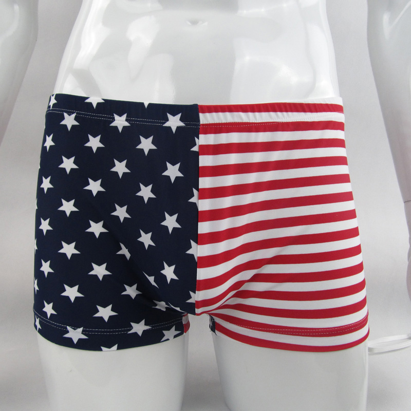 Herren-Boxershorts mit Stern und Streifen, USA-Flagge