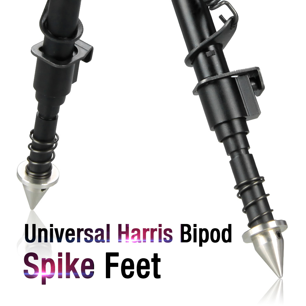 E.T Dragon Hunting Bipods Harris Spikes Pés Táticos 2pcs Pés de metal Acessórios de substituição para ao ar livre gz 330226