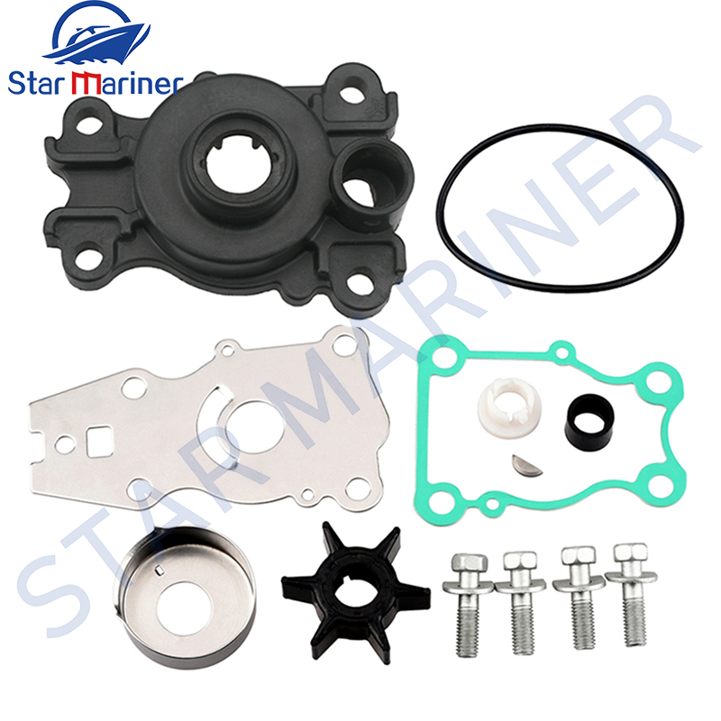 KIT perbaikan pompa air 66T-W0078, untuk Motor tempel Yamaha 2T 40HP 4T FT25 F25 F30 F40 Sierra 18-3440 9-1. 48610