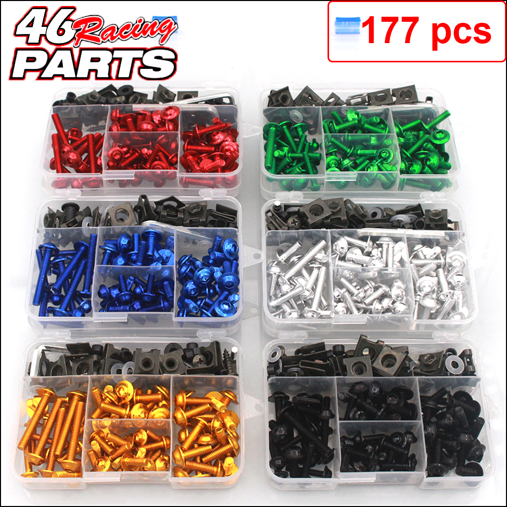 Kit de boulons de carénage de moto, vis et écrous, pour Yamaha Yzf R6 R3 R1 R15 R7 R25 Y15zr Fz6 Fz1 Xj6 Fz8 Fz16 Fz25