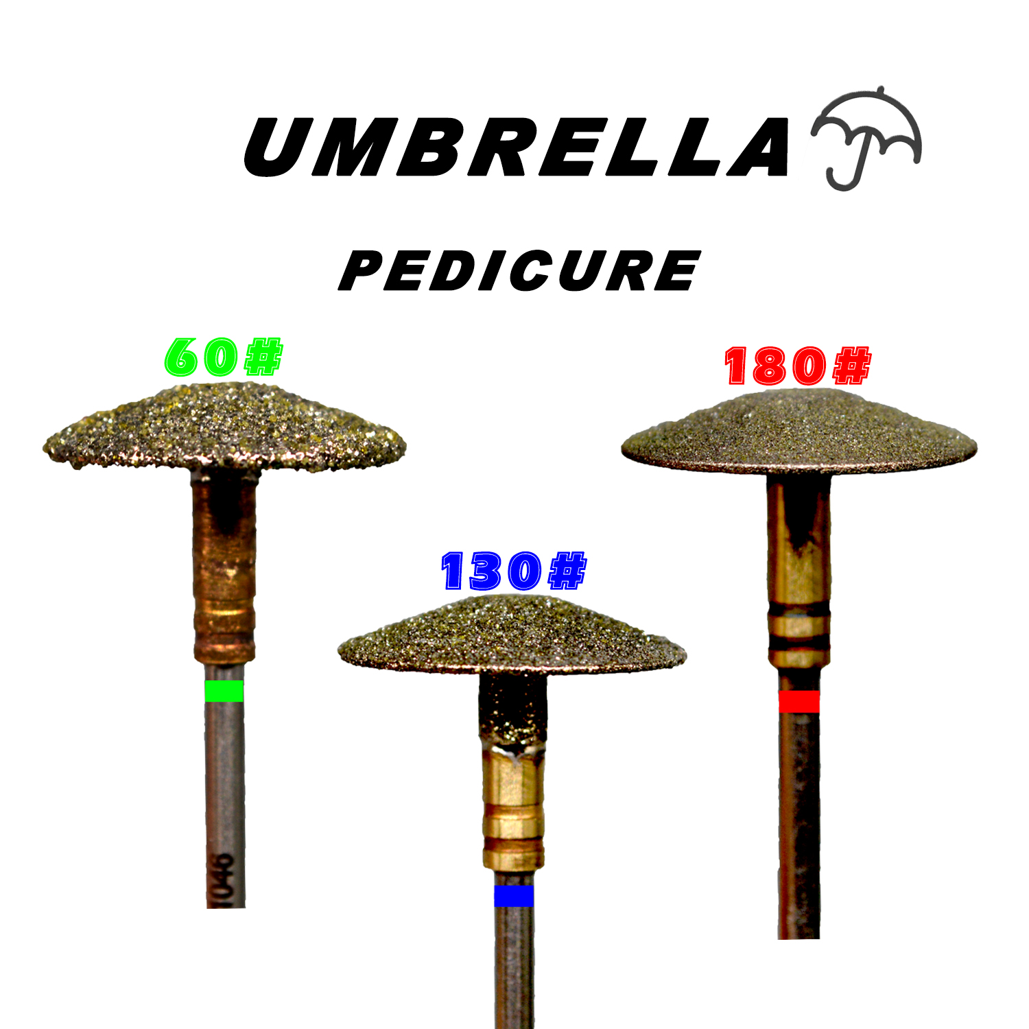 RolinStar-Diamond Cap Polimento Pedicure Broca, Ferramentas Rotary Burr Pé, Acessórios Mills para o Tratamento de Calos, 3 em, 32 em