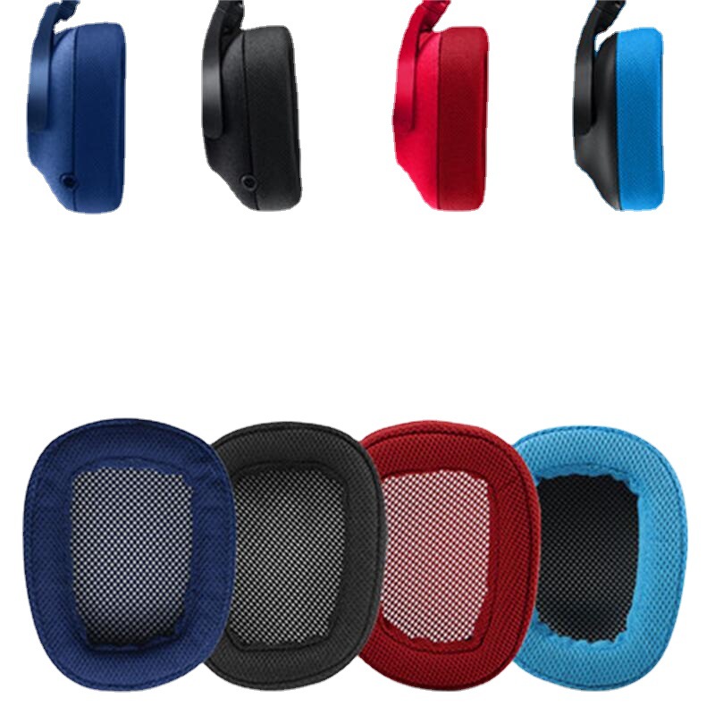 Ersatz-Ohrpolster aus Memory-Schaum und Proteinleder, Ohrmuschel-Abdeckungen, Reparaturteile für Logitech G433 G233 G-pro G533 G231 G331