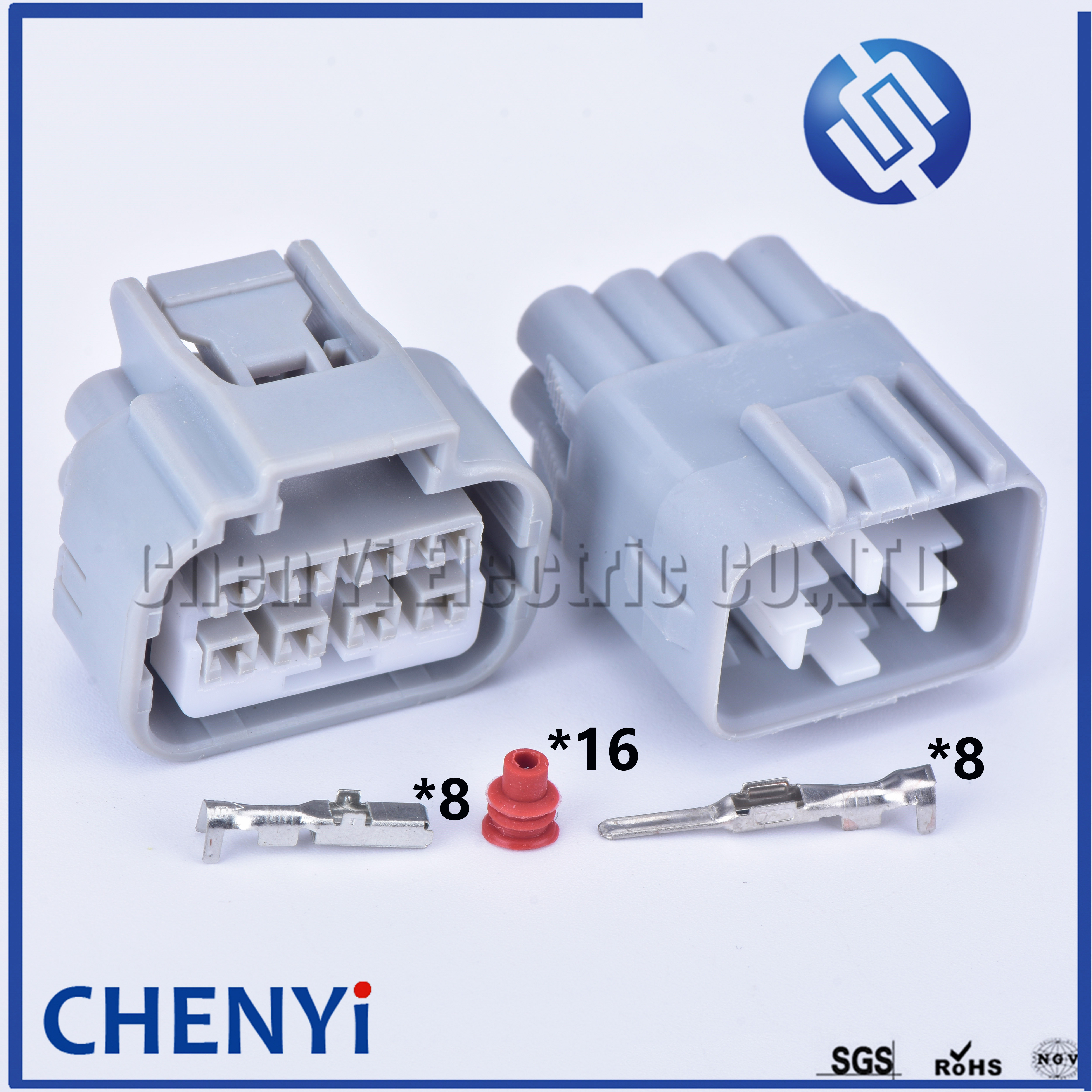8 พินกันน้ำขั้วต่อสายไฟหน้ารถซ็อกเก็ตปลั๊กสายไฟสำหรับโตโยต้า 90980-10891 7282-1081-40 7283-1081-40