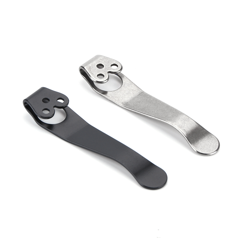 Hohe Qualität Titan Deep Carry Tasche Clip Zurück Clip Ersatzteil Für Spyderco C81 C10 C11 3-Loch Design messer Zubehör
