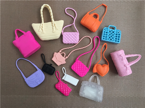Ban Đầu Búp Bê Đa Hình Dạng Túi Decors Búp Bê Phụ Kiện Chất Lượng Búp Bê Phần Da Bò Đen Trắng Màu Cam Búp Bê Túi Decors