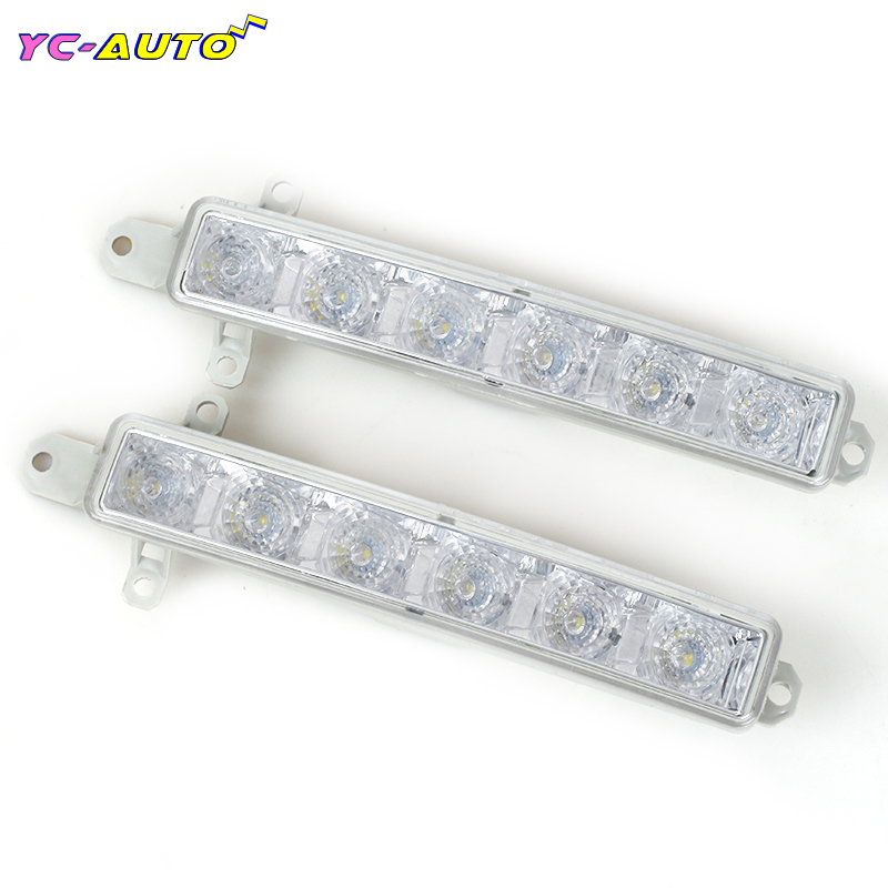 Samochodowa lampa świateł do jazdy dziennej DRL 6LED do Citroen C1 2006-2017 Citroen C3 2015-201996774093809802795580 PG2044330