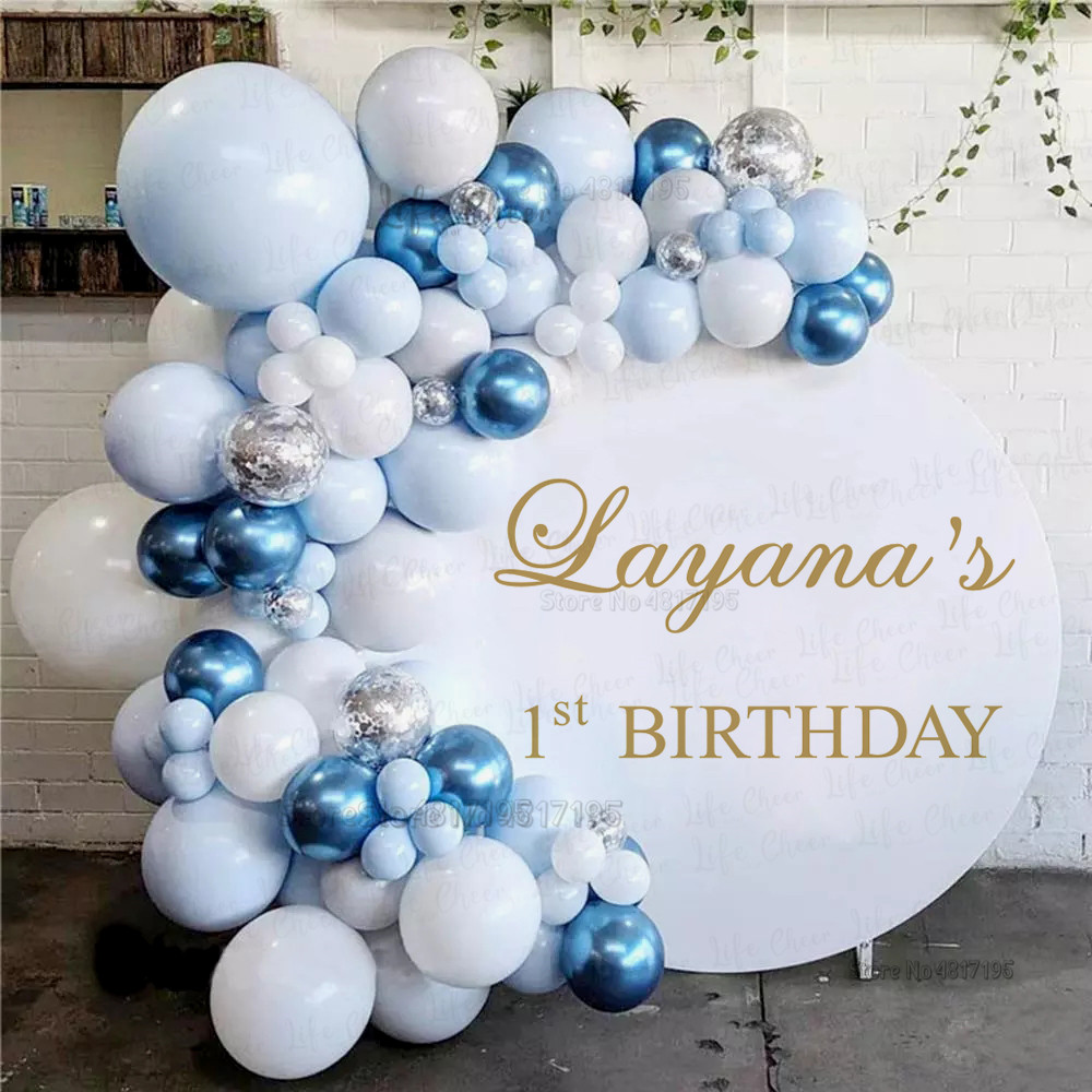 Autocollants muraux en vinyle pour fête d'anniversaire, noms et textes personnalisés, panneau mural en plexiglas, décoration de cérémonie de mariage, Arts