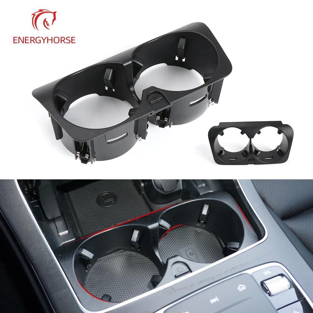 For Mercedes-Benz Center Console Water Cup Holder Insert Drinks C Class W205 E W213 GLC W253 V Class W447 A2056800691