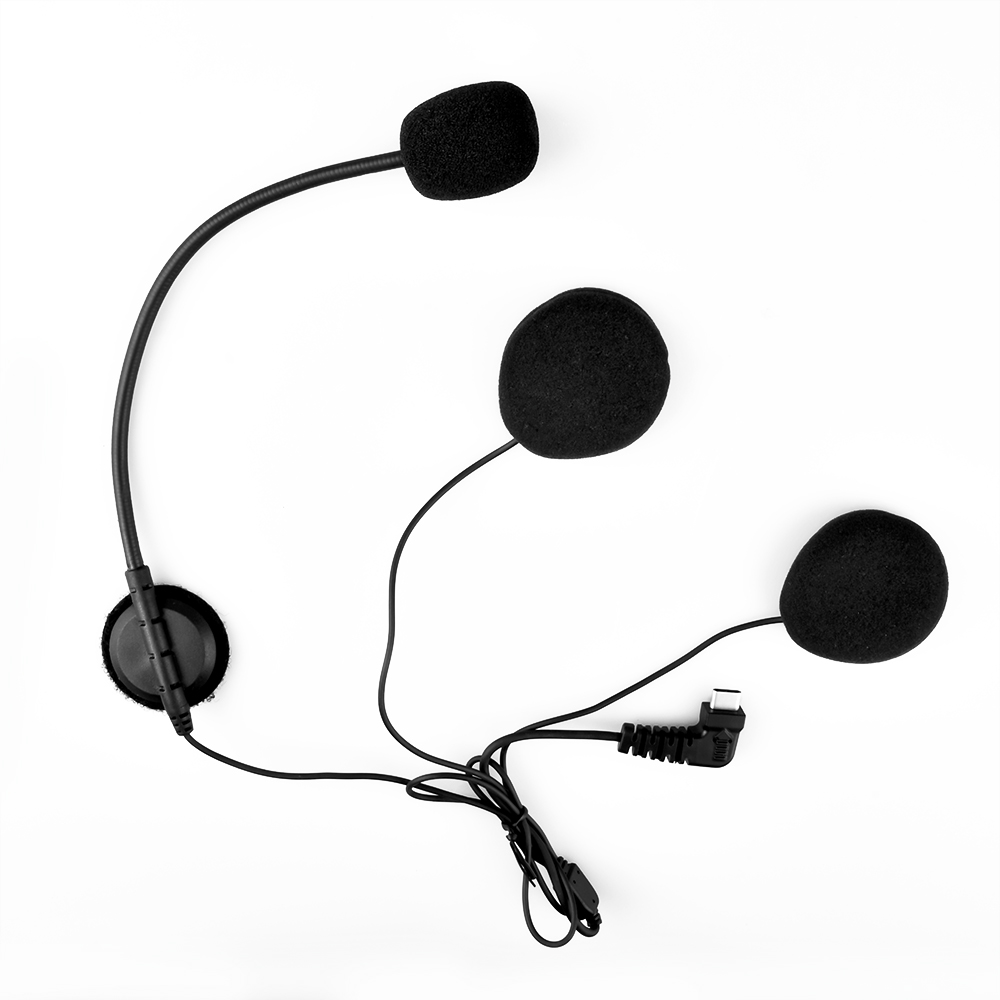 Casque Intercom Fodsports BT-S2, BT-S3, Écouteurs avec Interface Type-C, Interphone Bluetooth Sans Fil pour Moto, Microphone Rigide/Souple