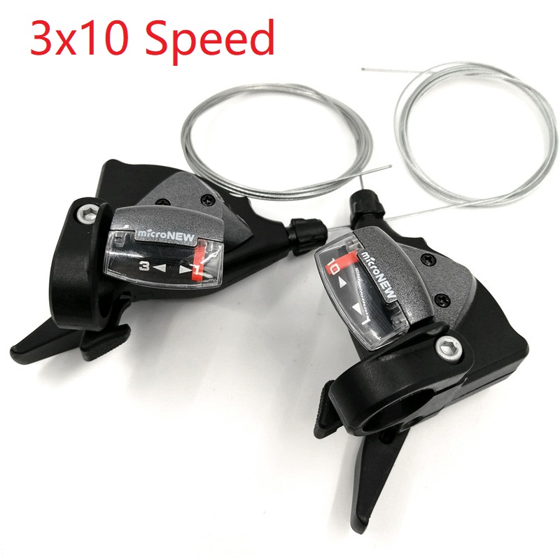 MicroNew จักรยาน Derailleur 3x10 ความเร็ว SHIFT คันโยก MTB Mountain Bike 10/30 Speed Shifter MICROSHIFT จักรยานอุปกรณ์จักรยาน