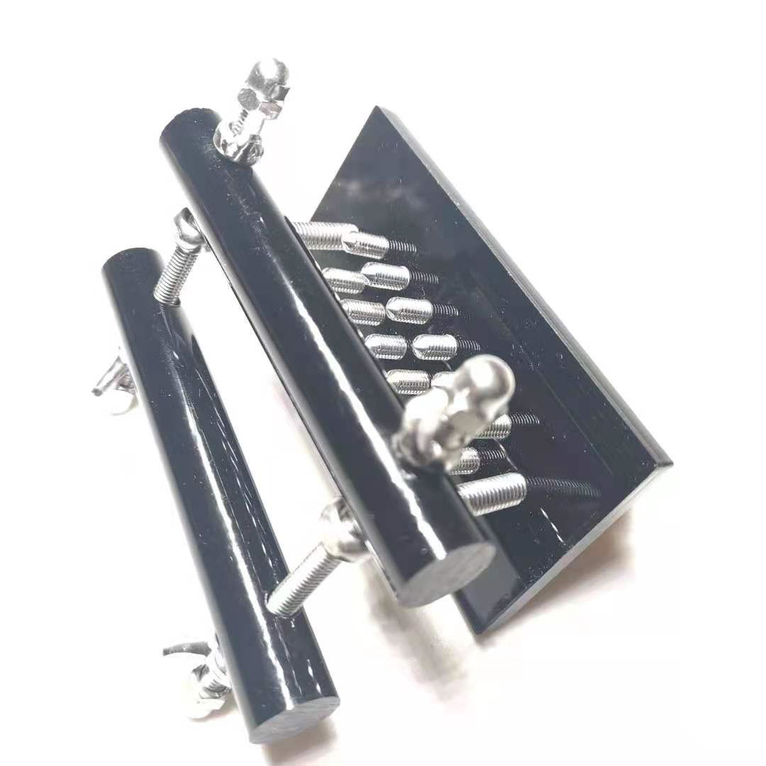 Seksspeeltjes Acryl CBT Cock & Ball Stretcher Scrotum Armatuur BDSM CRUSHER Met schroeven