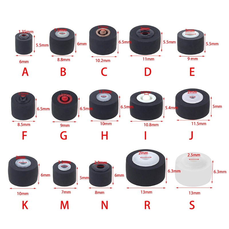 2025 New 5pcs Cartridge Radio Roller Tape Recorder Pressure Cassette Belt Pulley Player