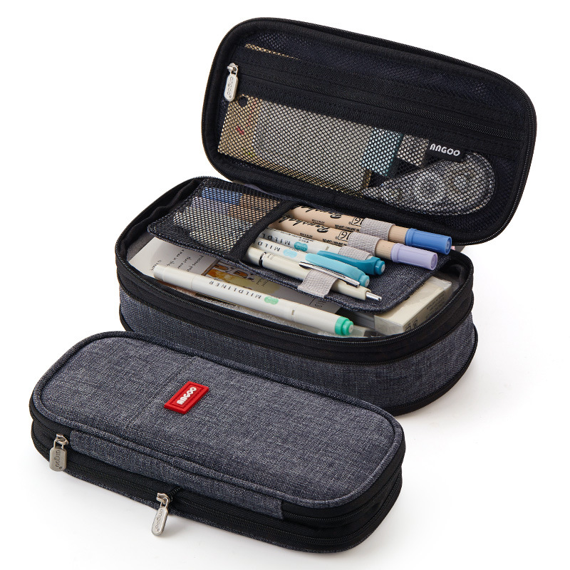 Trousse à Crayons de Grande Capacité, Fournitures Scolaires, Poudres, Sac de Rangement de Bureau, Boîte pour Étudiants et Enfants