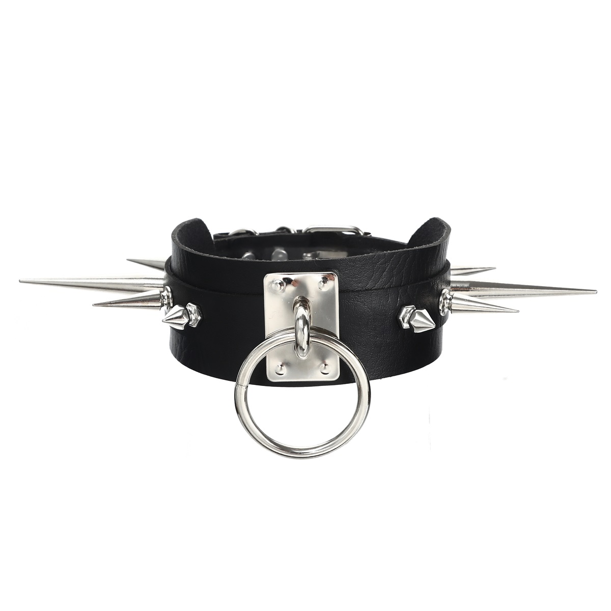 Goth Spike Choker Collar  Black Pu Leather Gothic Accessories Woman Punk Chocker Emo Cosplay Jewelry