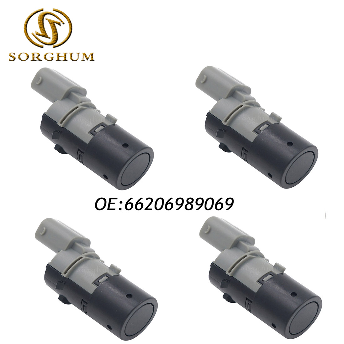 SORGHUM 4PCS 66206989069   Sensor de estacionamiento Parktronic PDC para BMW E39 E46 E53 E60 E61 E63 E64 E65 E66 E83 X3 X5 asistencia de estacionamiento