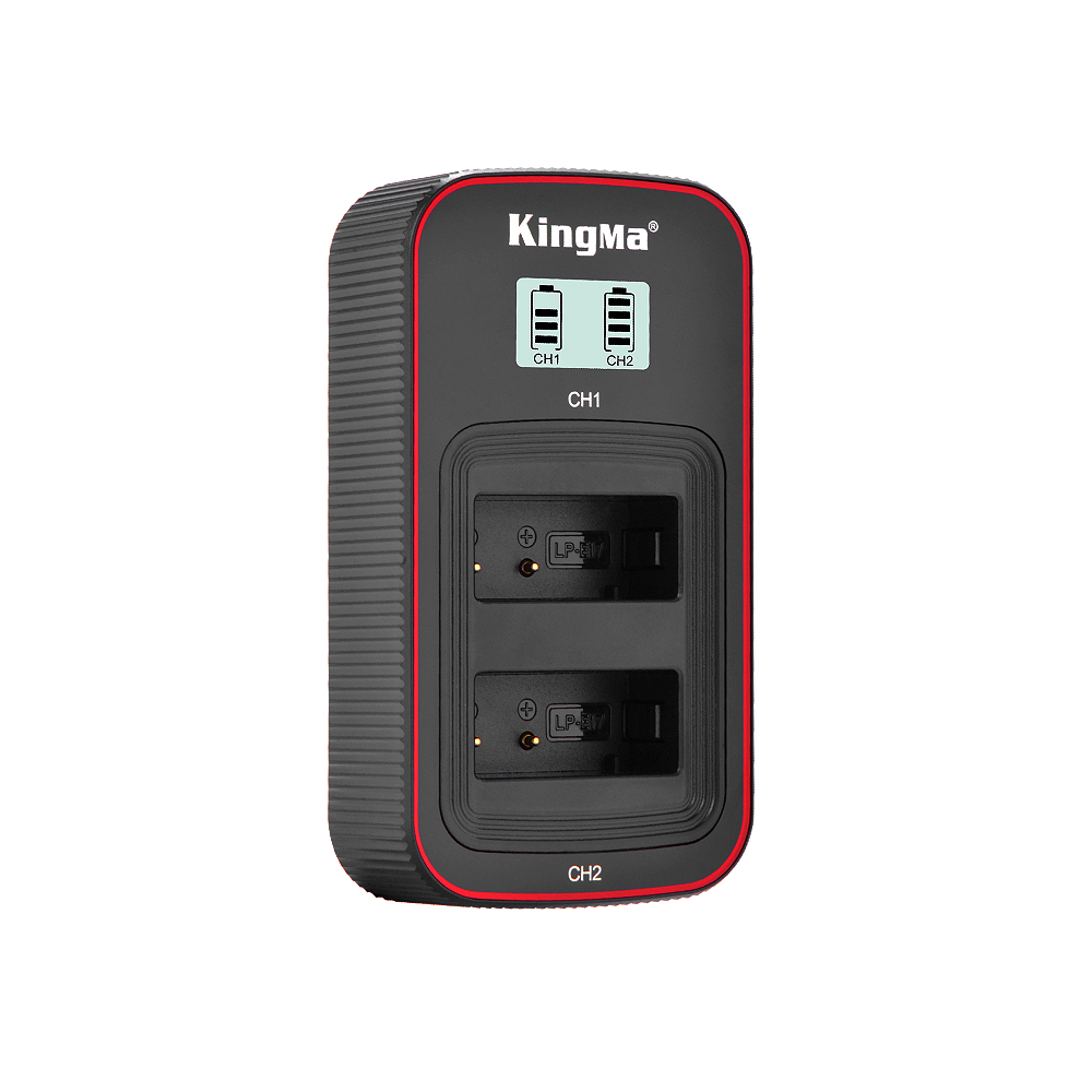 KingMa – double chargeur de batterie LCD LP-E17, pour Canon EOS RP 77D 850D 800D 760D 750D 200D II 200D M5 M6 Mark II M6 M3