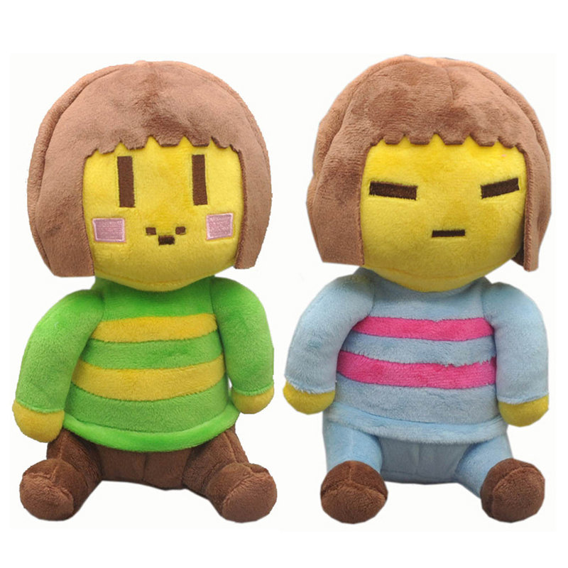 Undertale Plüschtiere 22 cm Kawaii Undertale Chara & Frisk Plüsch Weiche Stofftiere Puppe für Kinder Kinder Weihnachtsgeschenke