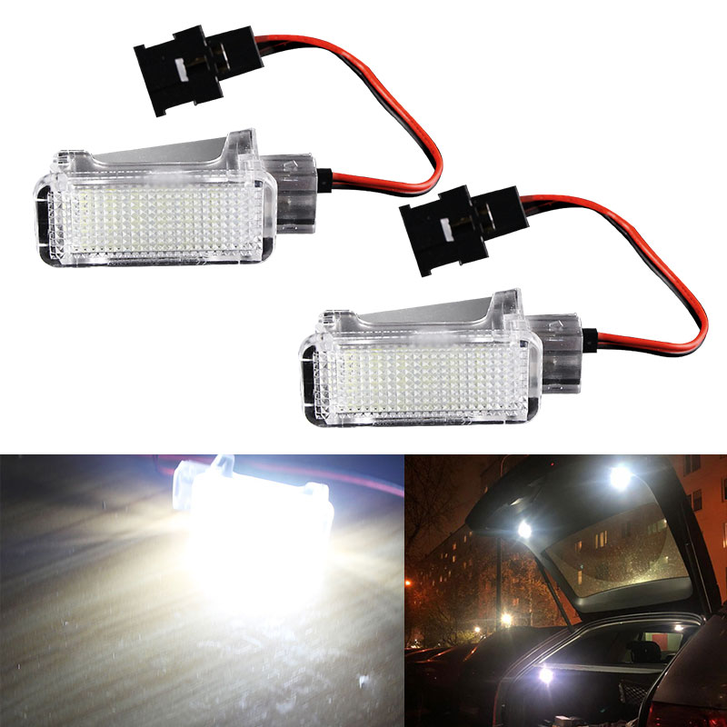 1/2/10PCS Canbus LED Trunk Boot Lights Lamp White For Skoda Octavia Fabia Superb Roomster Kodiaq Led Luggage Compartment Light