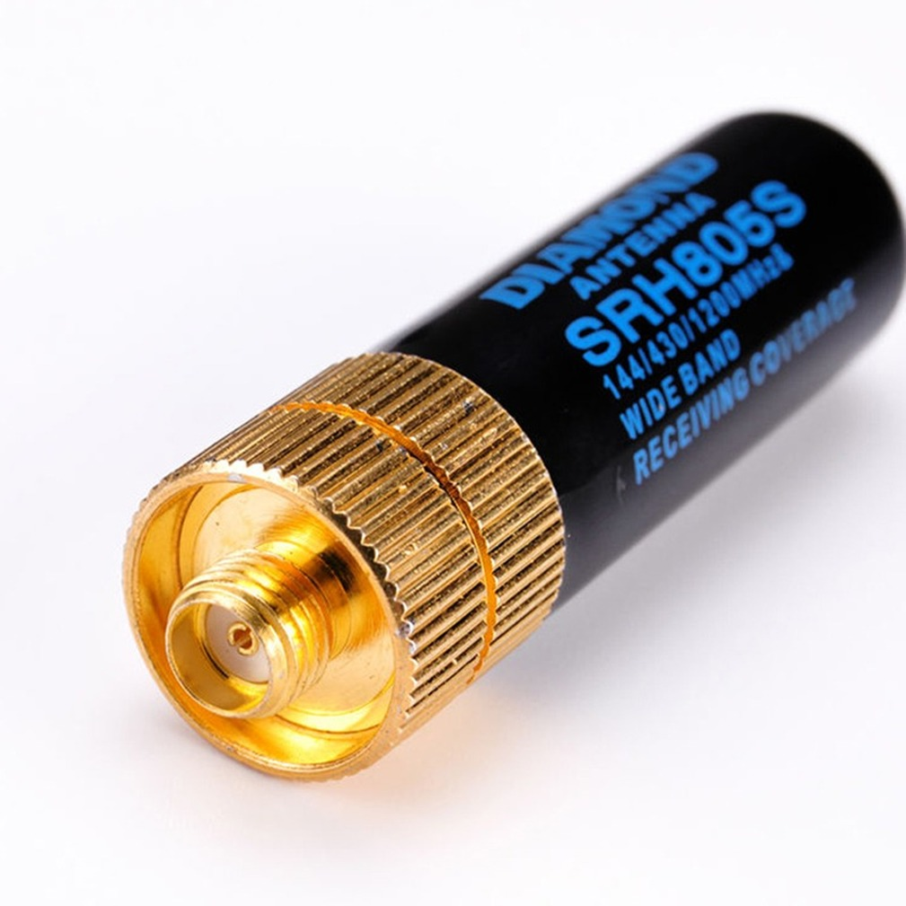 Antena de pulgar para Radio Walkie talkie ganancia de 5cm antena corta de doble banda UHF SMA-F para Baofeng UV-5R UV-82 BF-888S