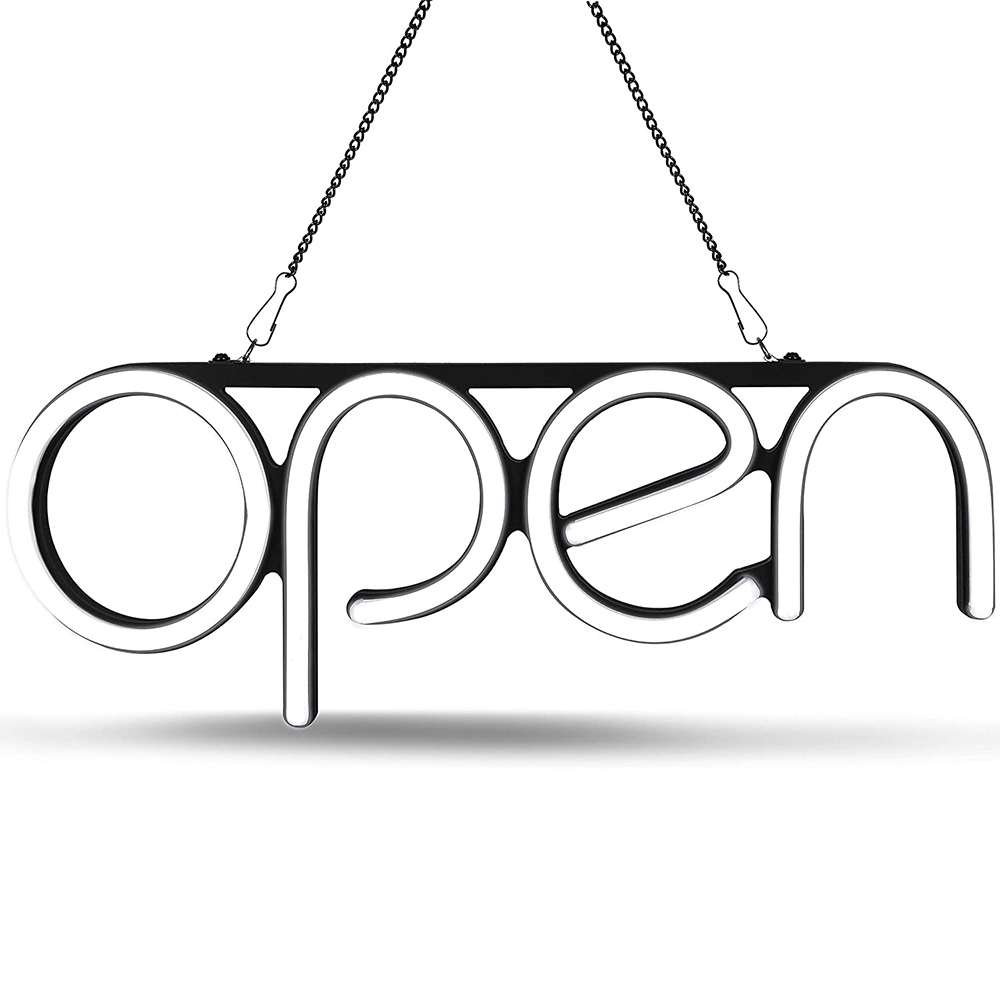 CALCA OPEN Neon Sign Business LED Light, Intégratif, Ultra Lumineux, Bar, Club, KTV, PRShop, Éclairage Publicitaire, Signe