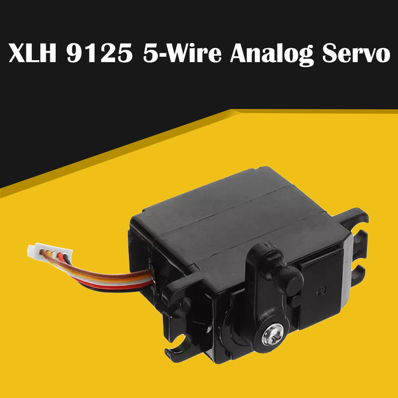 Nouveau 25-ZJ04 XLH 2.2kg 19g 5 fils Servo avec engrenage en plastique pour Xinlehong 9125 REMO 4WD 1/10 télécommande haute vitesse voiture camion