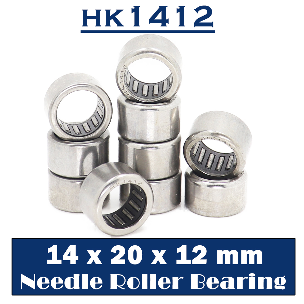 Bantalan Jarum HK1412 14*20*12 Mm (10 Buah) Bantalan Rol Jarum Drawn Cup HK142012 TLA1412Z