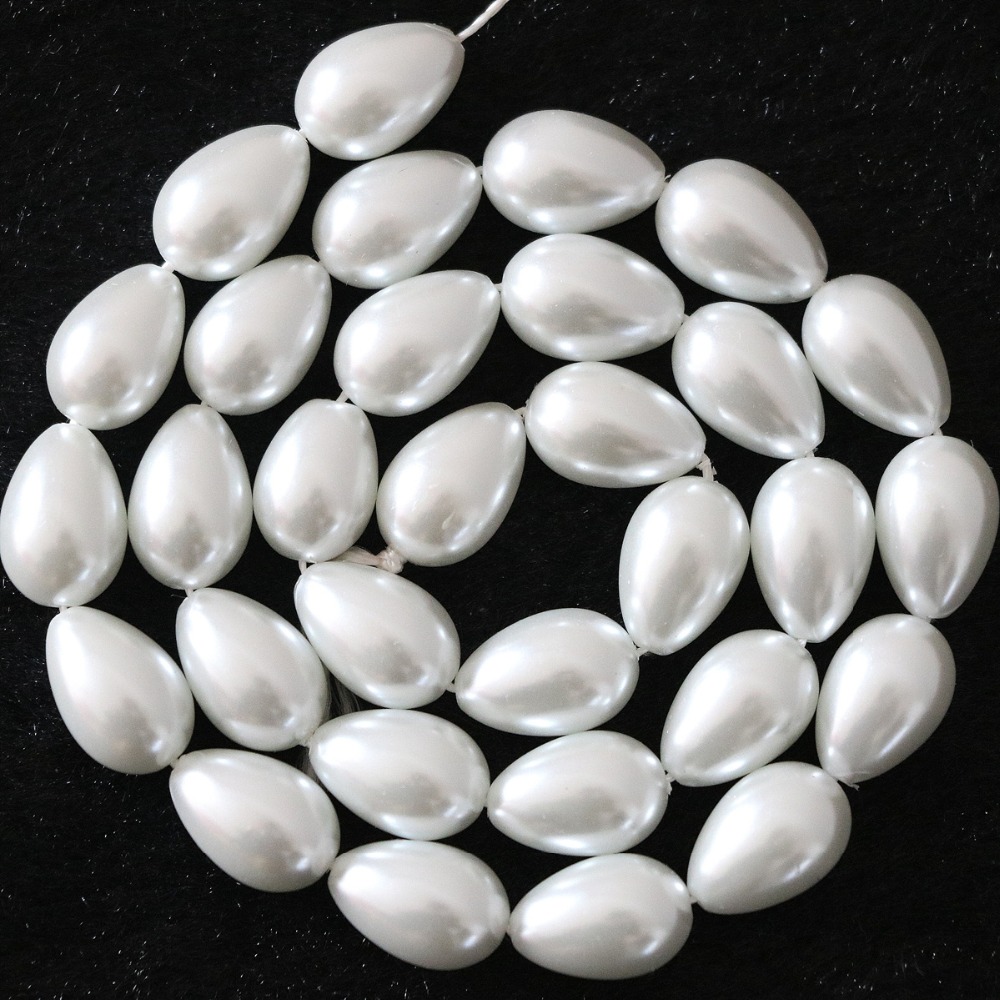 Accessori all'ingrosso di alta qualità perle d'acqua goccioline forma perle d'imitazione perline dritte per gioielli che fanno braccialetto fai da te