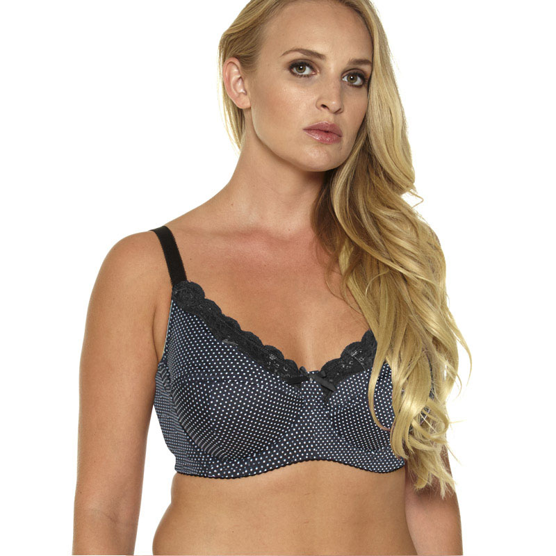 D0295 sutiã de alta qualidade plus size, moda feminina, de bolinhas, marrom/cinza/preto/36-46/produto