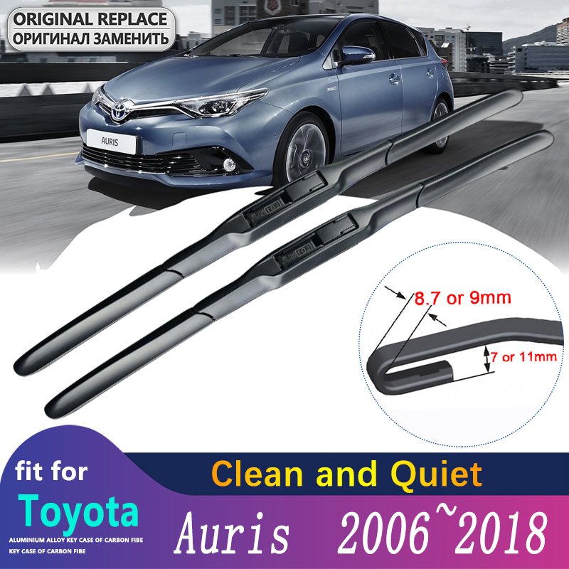 Car Wiper Blade for Toyota Auris  E150 E180 Hatchback 2006~2018 Sport Europe Model WindscreenWindow Wipers Car Goods 2013 2017