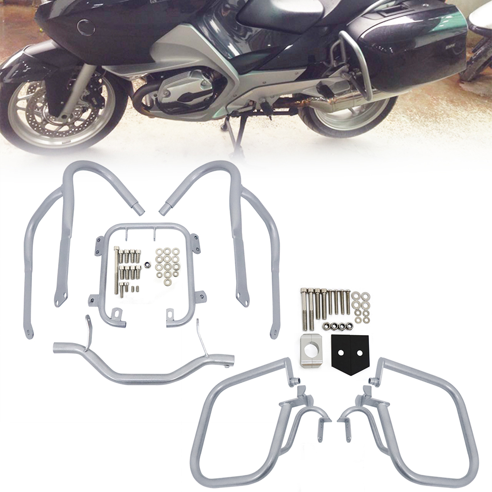 Pelindung Tangki Bahan Bakar Bilah Tabrakan Jalan Raya Bumper Pelindung Mesin Depan & Belakang Sepeda Motor untuk BMW R1200RT R 1200 RT R1200 RT 2004-2013