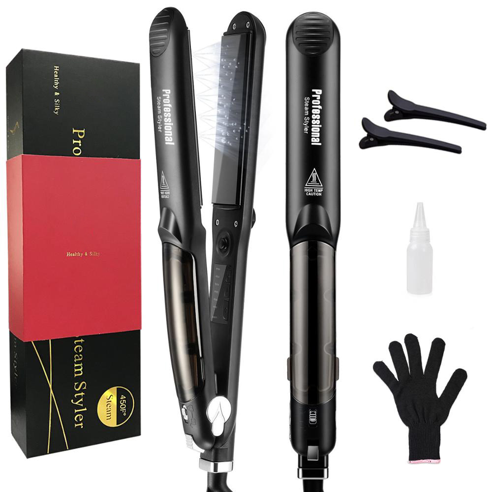 Professioneller Dampf-Haarglätter 450 ° F Schnell erhitzende Turmalin-Keramik-Glätteisen-Arganöl-Behandlung, Haarpflege-Tools