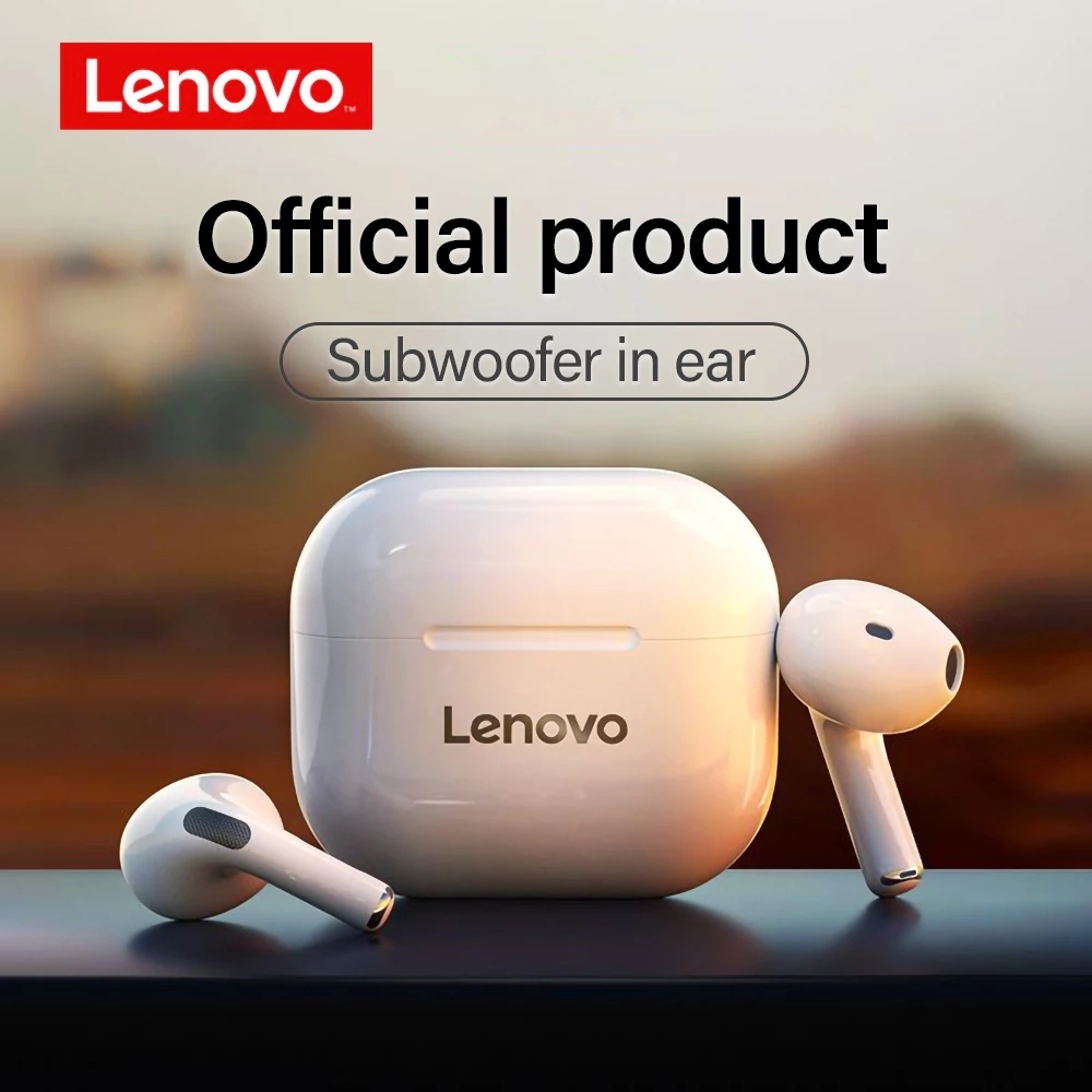 Oryginalne słuchawki bezprzewodowe Lenovo LP40 TWS słuchawki Bluetooth sterowanie dotykowe sportowe słuchawki Stereo do telefonu Android