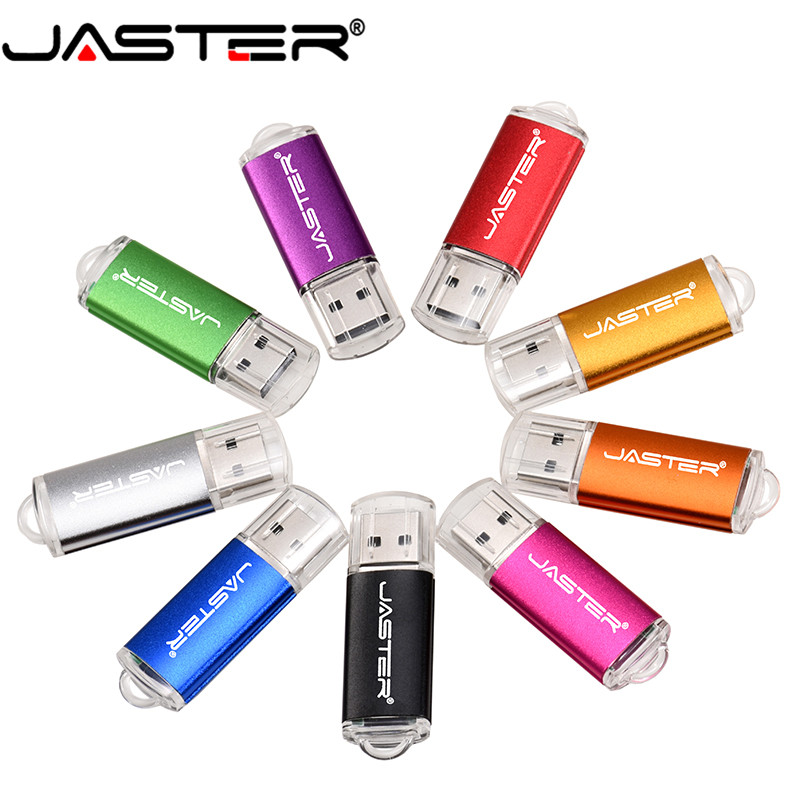 JASTER мини-ручка USB-накопитель 4 ГБ 8 ГБ 16 ГБ 32 ГБ 64 ГБ 128 ГБ флэш-накопитель металлический USB 2,0 флэш-накопитель карта памяти Usb-накопитель