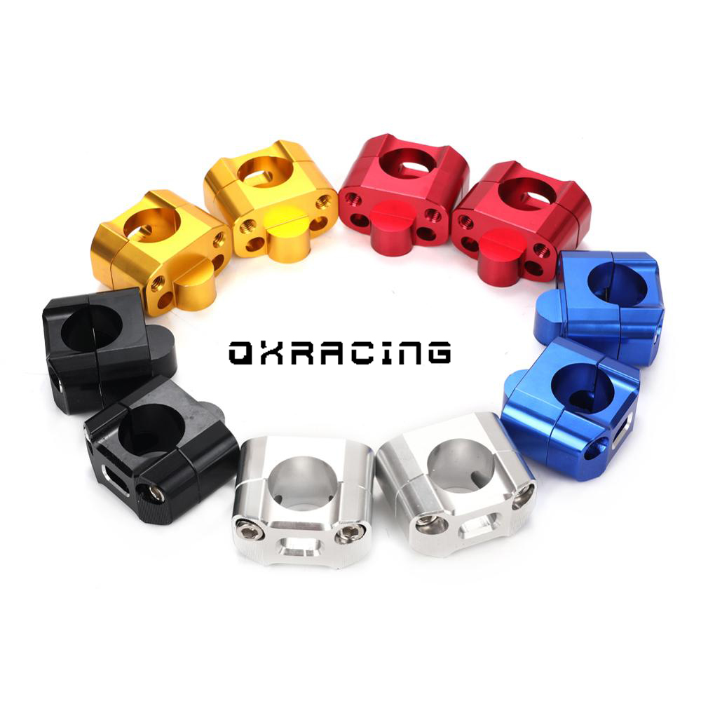 Sepeda Motor 1 1/8 "CNC Aluminium Stang Anak Tangga 22Mm Berubah 28Mm Lemak Disesuaikan Bar Klem untuk Dirt Pit Bike ATV Quad