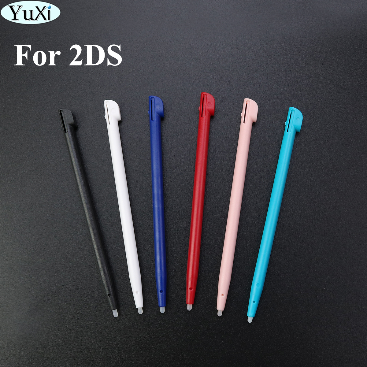 YuXi 6 Kleur Touch Pen Touchscreen Potlood voor 2DS Slots Hard Plastic Stylus Pen voor Nintend 2DS Console Game Accessoires
