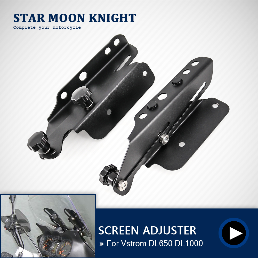 Suporte para Ajuste de Para-brisa de Motocicleta, Kits de Suporte para Para-brisa para Suzuki Vstrom DL1000 V-strom DL650 2004-2010