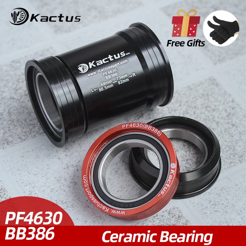 Braket Bawah Sepeda BB386 PF4630 Cocok untuk SRAM S-works Cannondale Hollowgram 30Mm Road MTB Braket Keramik Sumbu Sepeda Crankset
