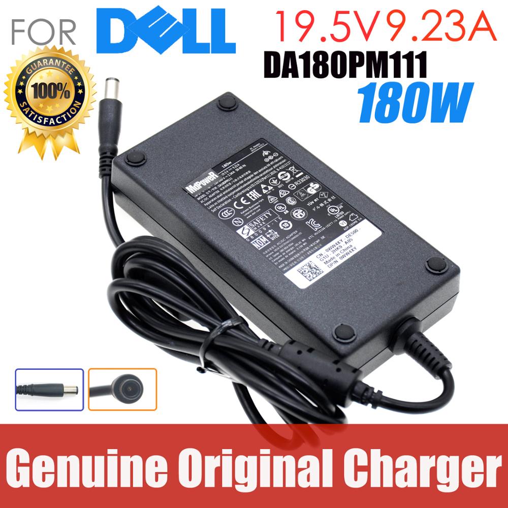 Adaptador de CA Original para ordenador portátil, 180W, 19,5 V, 9,23A, 7,4x5,0mm, para Dell Precision M4600 M4700 M4800 Alienware 13 R3 G3, cargador DA180PM111