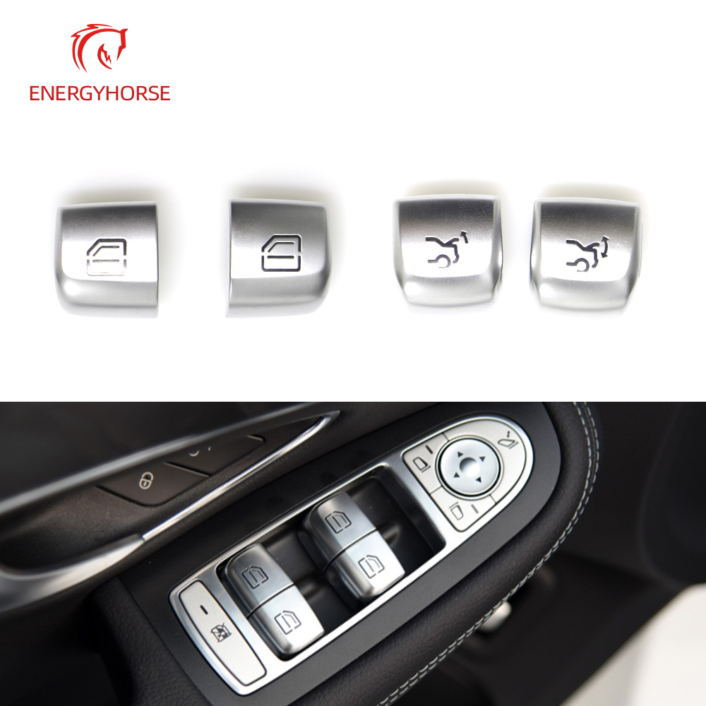 Interruptor maestro de reparación de ventanas de coche, tapas de botones, Control de elevación de vidrio para Mercedes Benz Clase C W205 GLC W253