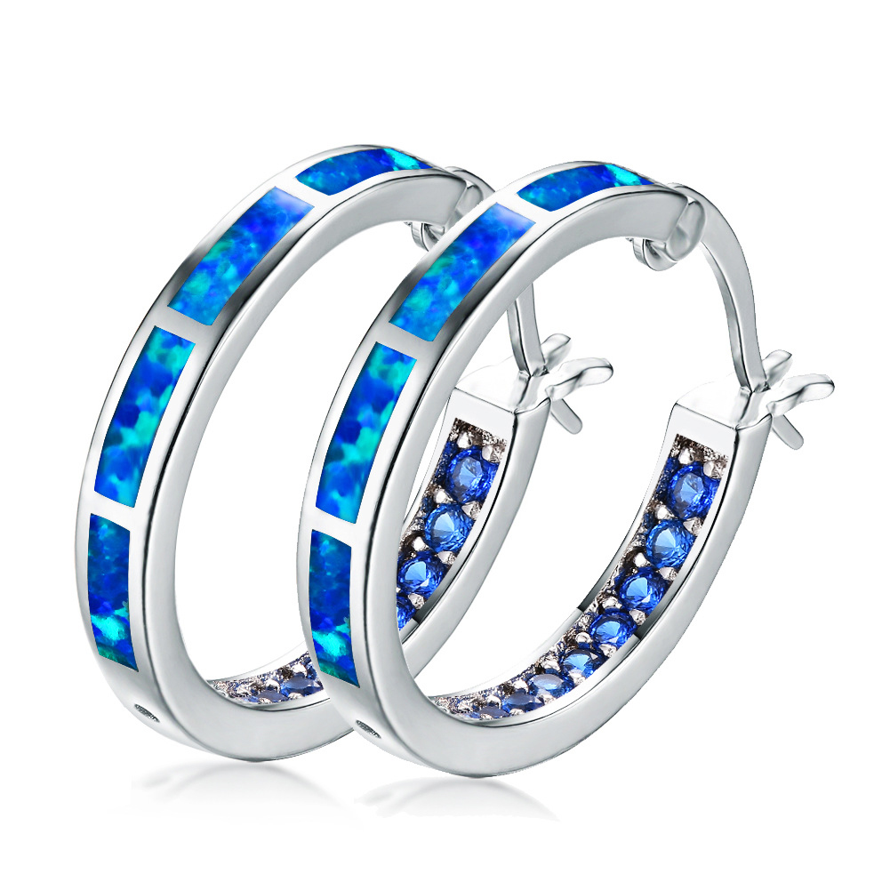 Recién llegado, pendientes creativos de circonita con mosaico, pendientes de tuerca con forma de círculo de gota de flores a la moda para mujer, joyería de fiesta, regalos para mujer