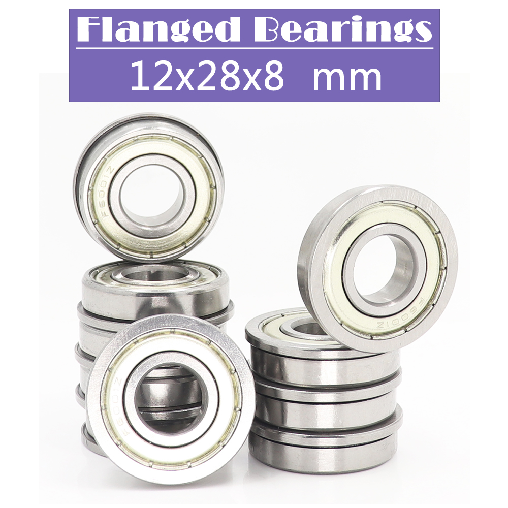 F6001ZZ cuscinetto flangiato 12*28*8mm (10 pezzi) flangiato F6001 Z ZZ cuscinetti a sfera