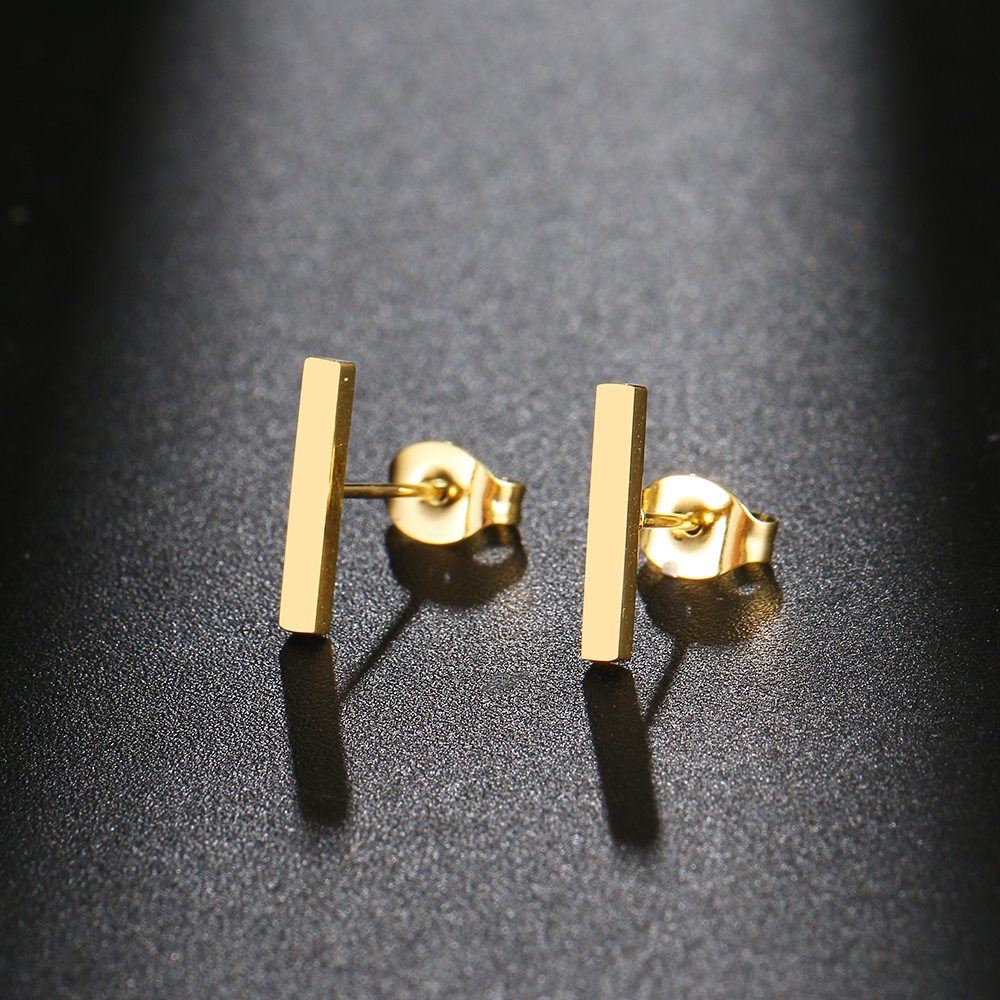 Roestvrij stalen oorbellen Minimalistische stokmode Stud Oorbellen Klassieke eenvoudige oorbellen voor vrouwen 2022 Sieraden Bruiloftsfeest NIEUW