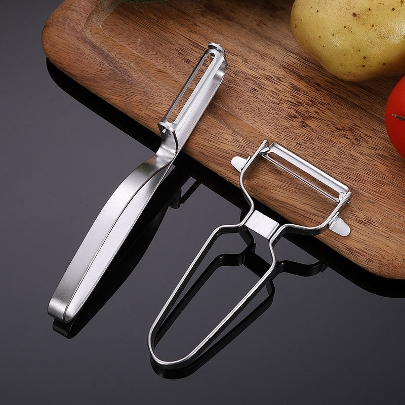 สแตนเลส Peeler Slicer สําหรับผักผลไม้ Spud มันฝรั่งแครอทฝรั่งเศสเครื่องตัด Gadget ครัวเครื่องมือความเร็ว Peeler Slicer