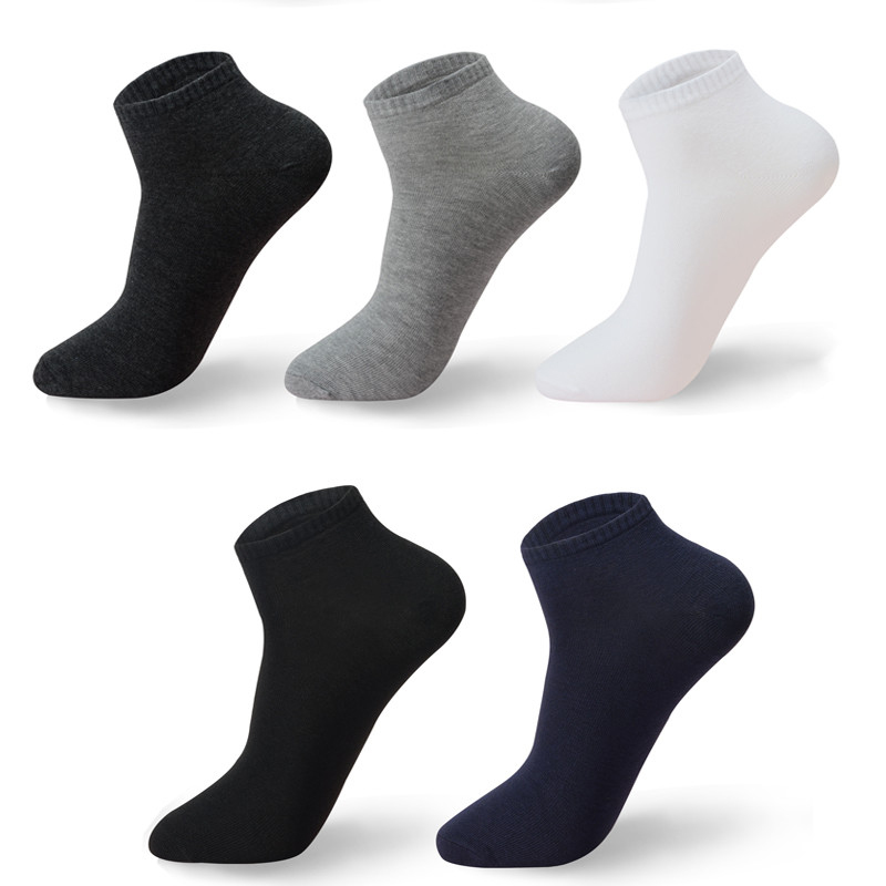 Haute qualité 10 paires/lot chaussettes hommes grande taille 42,43,44,45,46,47,48 décontracté respirant mode noir blanc mâle coton chaussettes shor