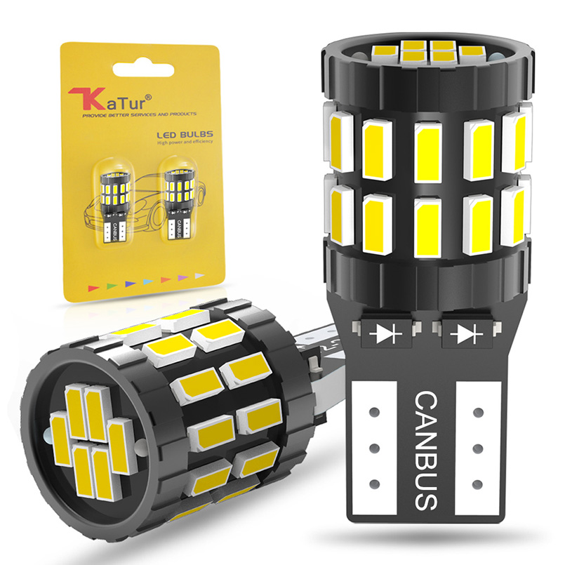 2Pcs T10 W5W Led Canbus Bohlam 194 168 Tidak Ada Kesalahan 30SMD 3014 Putih Biru Merah Kuning Led Interior Membaca parkir Cahaya Peta Dome Lampu