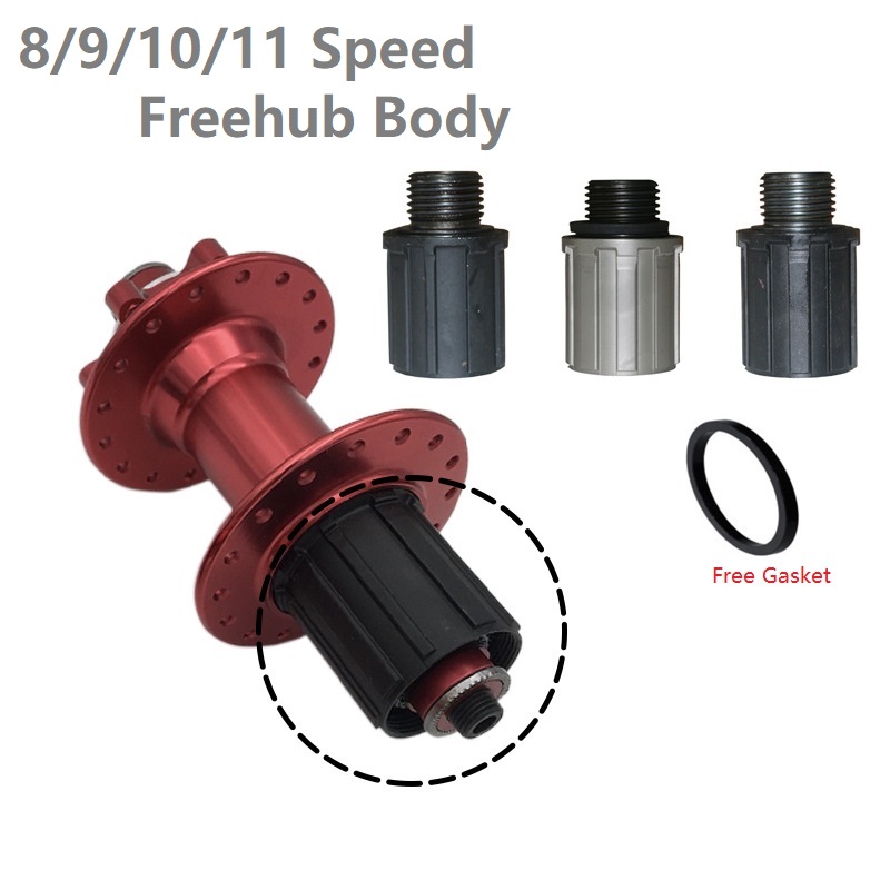 จักรยานด้านหลัง CASSETTE Freehub Body ฐาน 8/9/10/11 Speed Freewheel แบริ่ง CASSETTE Body อุปกรณ์เสริมสำหรับ NOVATEC QUANDO fastace