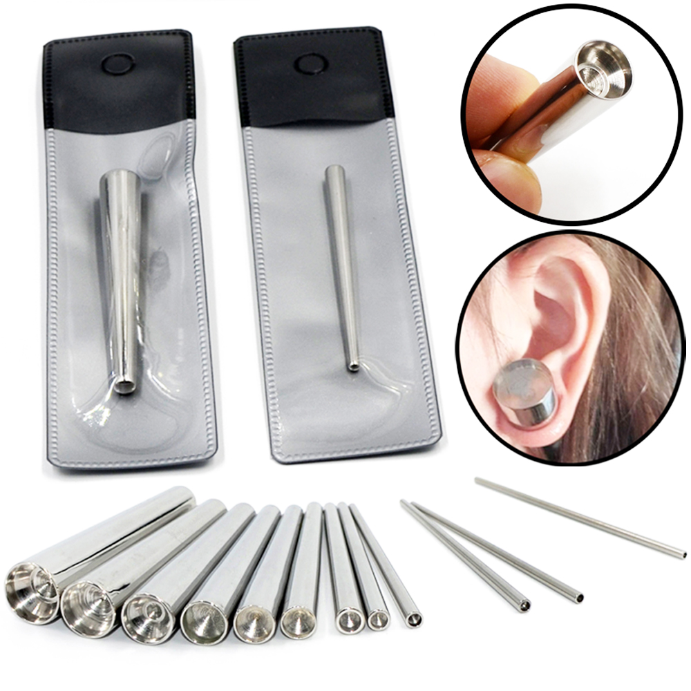 1 unidad de pines de inserción cóncavo de acero quirúrgico 316L, expansor de calibre cónico, herramienta de perforación, joyería profesional para Piercing corporal