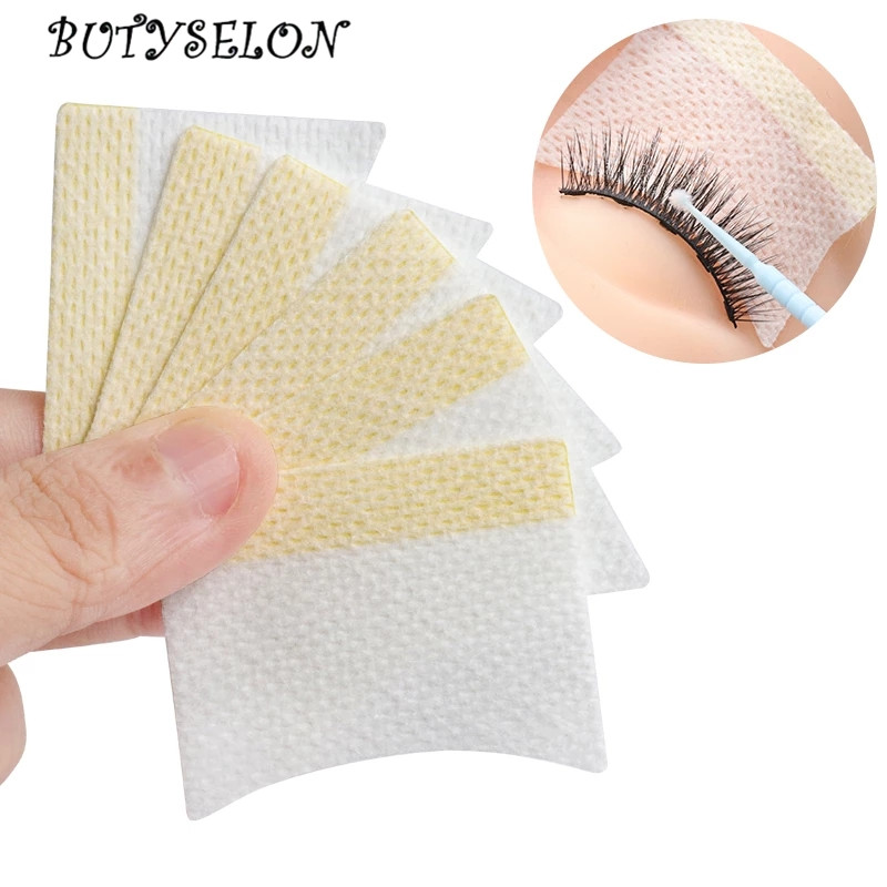 40 stuks wegwerp katoenen wimpers patch sticker voor het verwijderen van wimpers oogkussens patch wimperverlenging vrouwelijke make-up tools