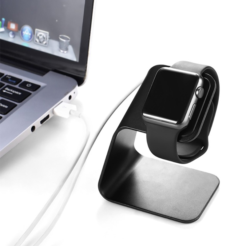 Supporto in Alluminio per Caricabatterie Apple Watch, Base di Ricarica per Apple I Watch 1-8 SE, Stazione di Ricarica