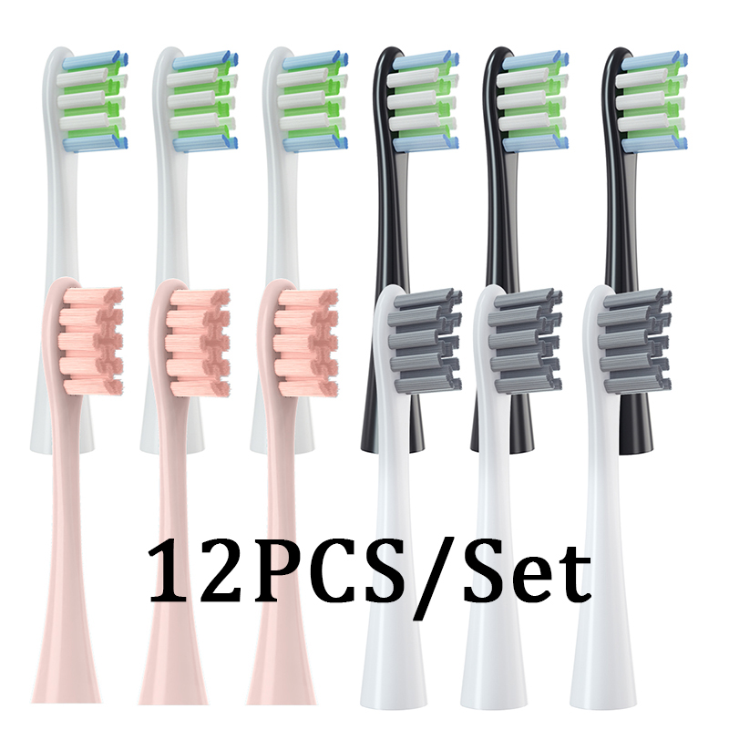 Cabezales de repuesto para cepillo de dientes eléctrico Oclean X/ X PRO/ Z1/ F1/ One/ Air 2 /SE, boquillas de cerdas suaves DuPont, 12 Uds.